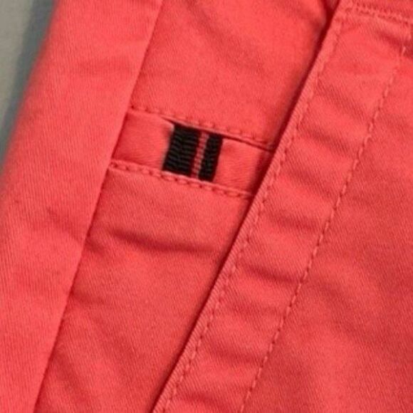 English Laundry Flat Front Chino Walking Shorts Arrogant Orange Cotton Twill Gol - Picture 4 of 8